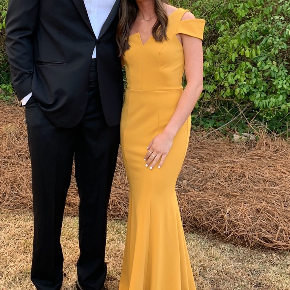 Betsy & Adam One Shoulder A-line Gown